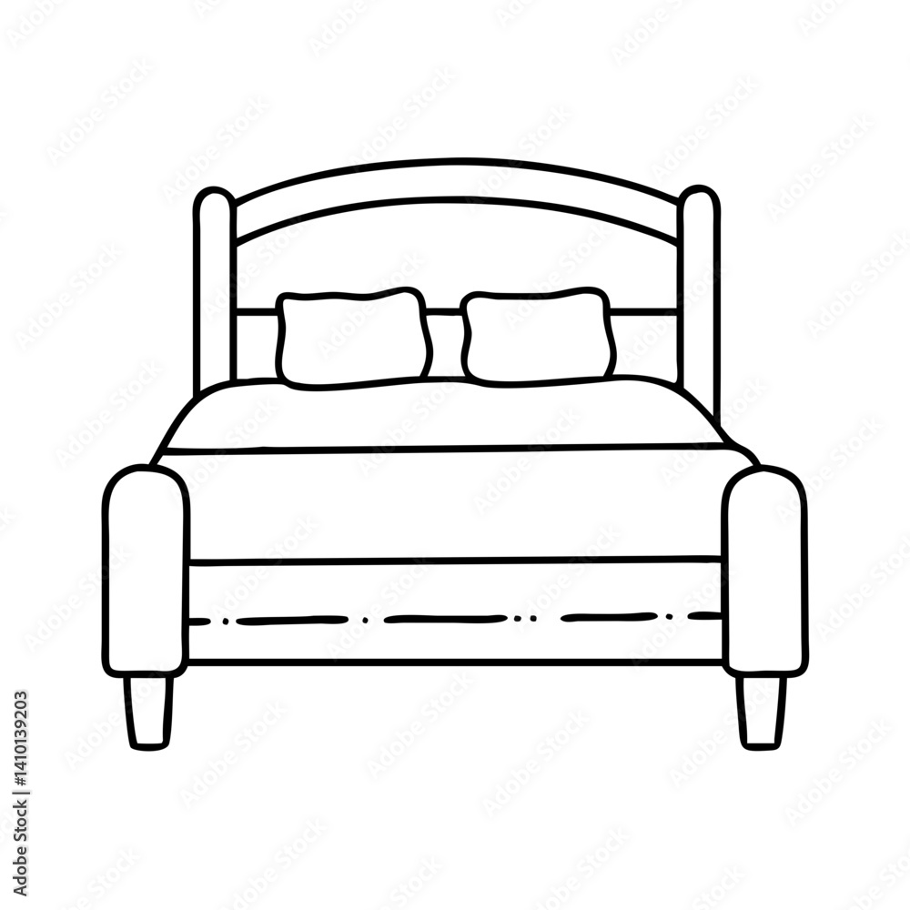 bed icon, bed vector illustration-simple illustration of bed, perfect for bed logos and icons bed icon, bed vector illustration-simple illustration of bed, perfect for bed logos and icons