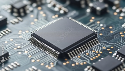 Wallpaper Mural Futuristic Ai Chip On Circuit Board Ideal For Cutting-Edge Technology Artwork And Responsive Web Design. Torontodigital.ca