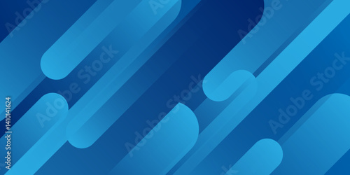 Abstract lines pattern technology on blue gradients background. blue abstract background. shiny geometric shape graphic. Futuristic technology concept. Suit for brochure, corporate, website, poster. 