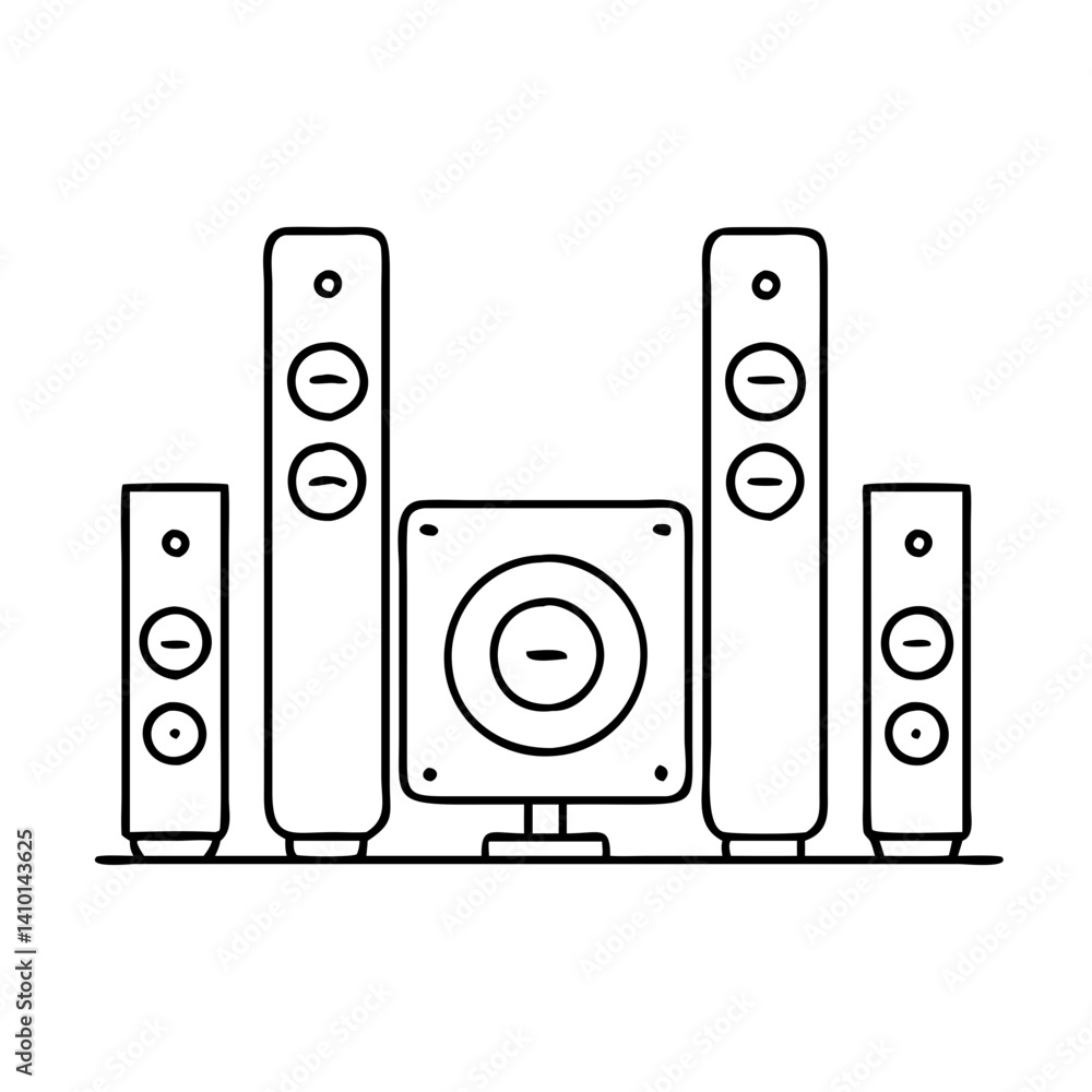 surround sound speakers icon, surround sound speakers vector illustration-simple illustration of surround sound speakers, perfect for surround sound speakers logos and icons surround sound speakers icon, surround sound speakers vector illustration-simple illustration of surround sound speakers, perfect for surround sound speakers logos and icons