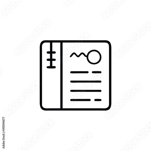 Patient Medical History Card Document Illustration For Healthcare And Insurance Needs
