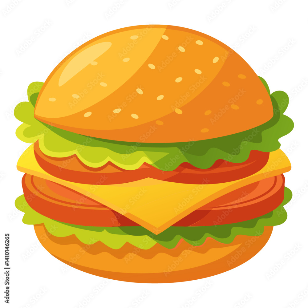 hamburger on white background hamburger on white background