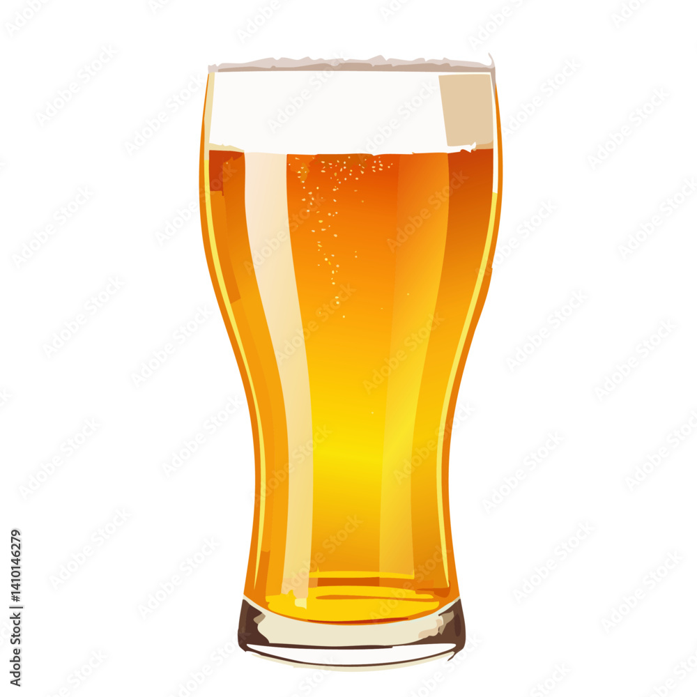 glass of beer isolated vector icon design