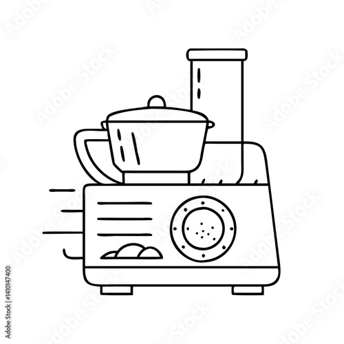 food processor icon, food processor vector illustration-simple illustration of food processor, perfect for food processor logos and icons