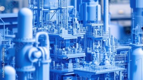 Blueprints of a Futuristic Refinery: An Architectural Marvel of Industrial Design