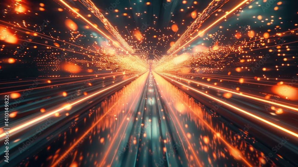 A long extremely bright bridge structure in the middle of the screen, radiant lights, an infinite abyss below the bridge, with no visible end in sight A long extremely bright bridge structure in the middle of the screen, radiant lights, an infinite abyss below the bridge, with no visible end in sight