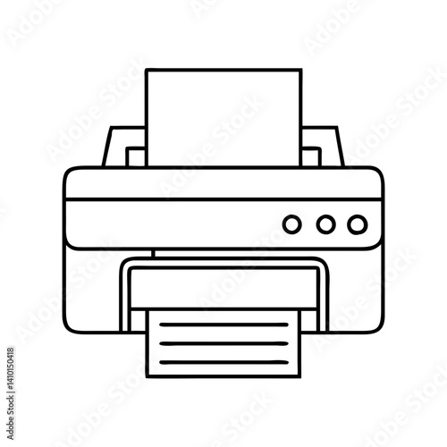 printer icon, printer vector illustration-simple illustration of printer, perfect for printer logos and icons