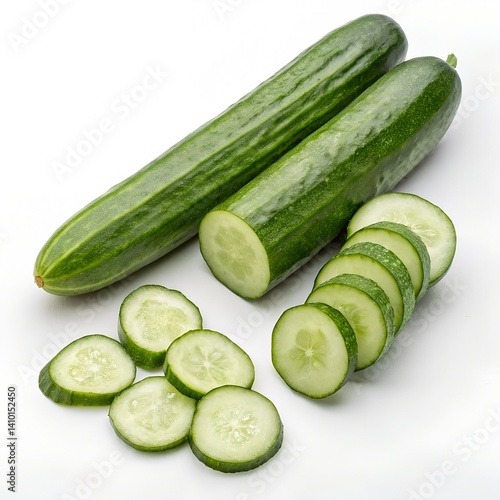 cucumber on white