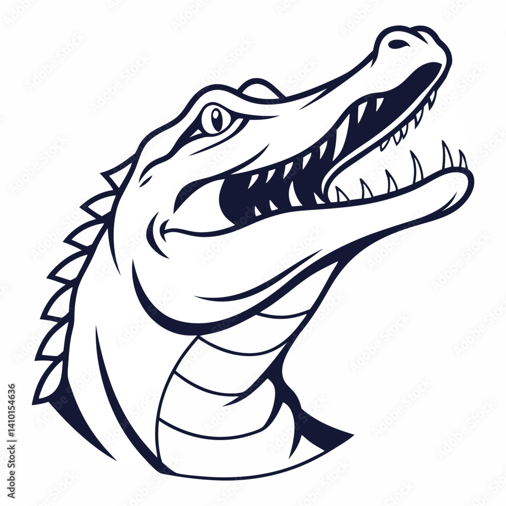 cartoon crocodile head cartoon crocodile head