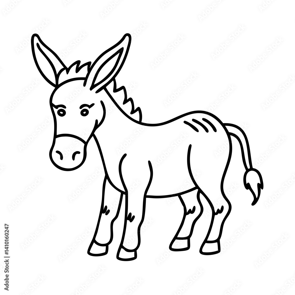 donkey icon, donkey vector illustration-simple illustration of donkey, perfect for donkey logos and icons donkey icon, donkey vector illustration-simple illustration of donkey, perfect for donkey logos and icons