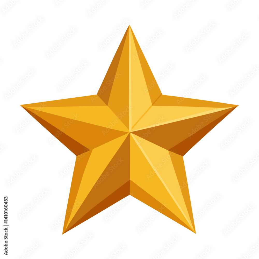 Golden star icon on a white background, symbolizing achievement or excellence. Golden star icon on a white background, symbolizing achievement or excellence.