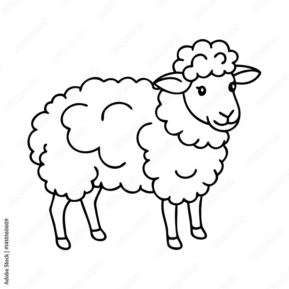 sheep icon, sheep vector illustration-simple illustration of sheep, perfect for sheep logos and icons sheep icon, sheep vector illustration-simple illustration of sheep, perfect for sheep logos and icons