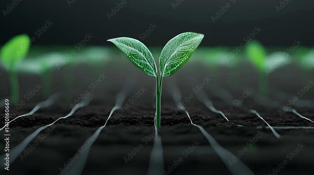 Futuristic Holographic Farming Data for Sustainable Agriculture and Plant Growth