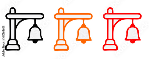 Railway industry pixel perfect linear icons set. Railroad company. Rail transport. Train station. Customizable thin line symbols. Isolated vector outline illustrations
