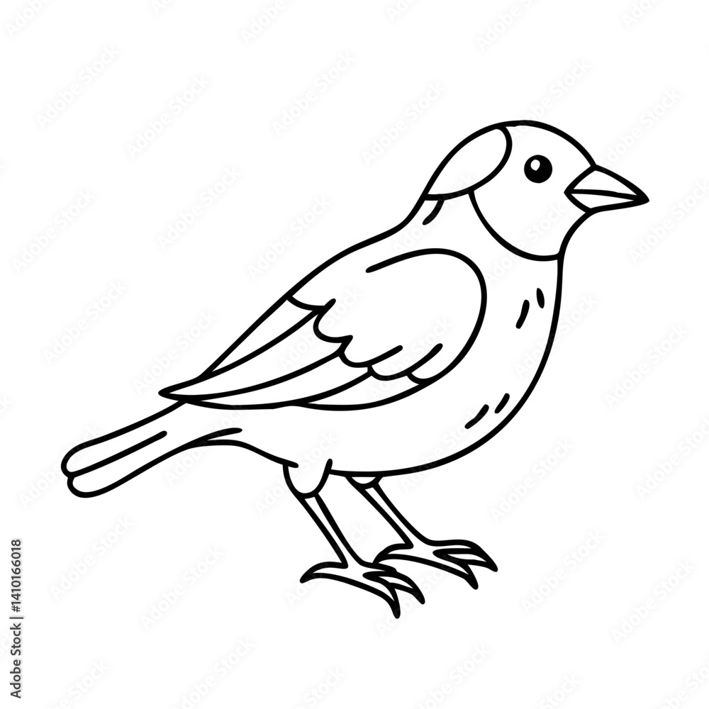 Obraz premium sparrow icon, sparrow vector illustration-simple illustration of sparrow, perfect for sparrow logos and icons