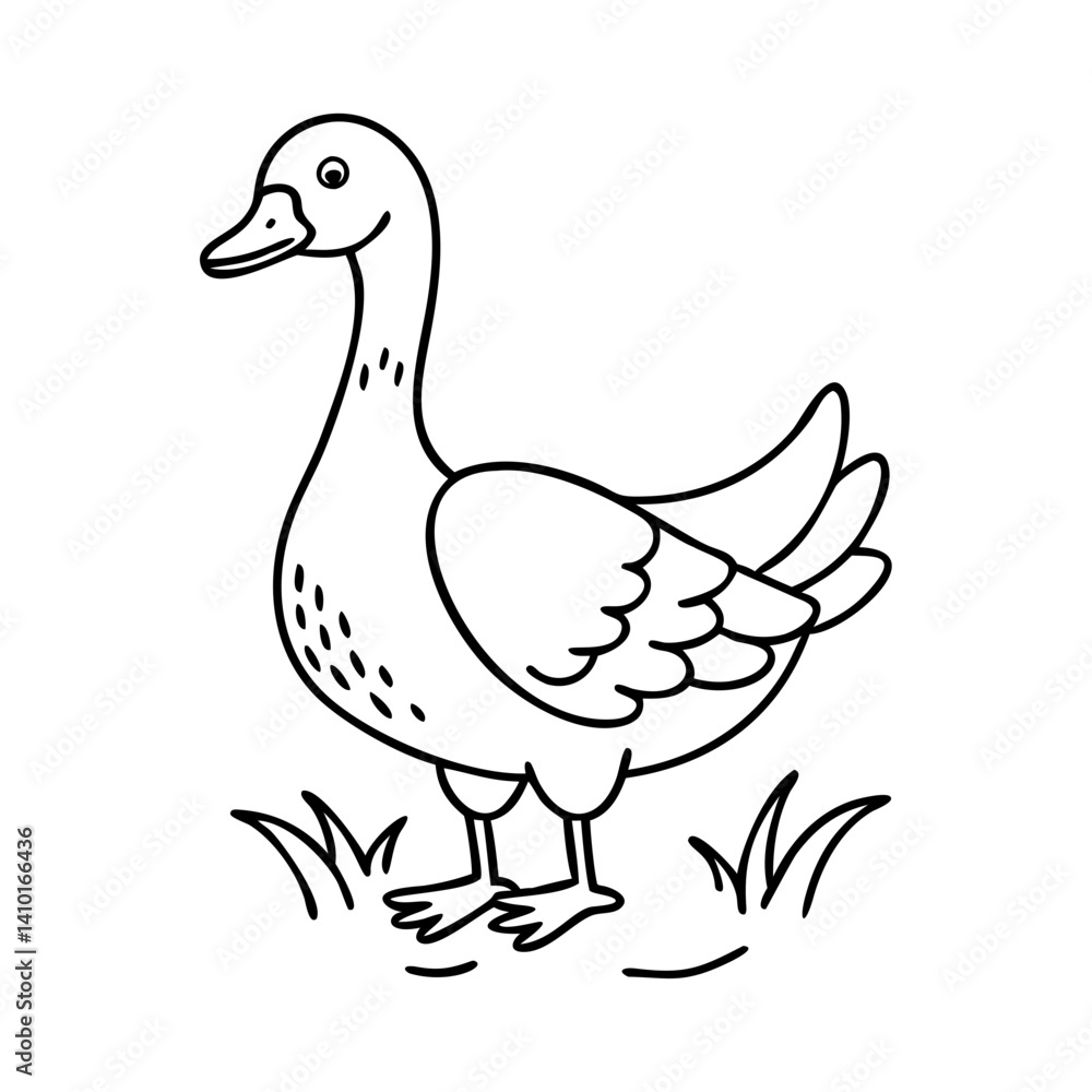 goose icon, goose vector illustration-simple illustration of goose, perfect for goose logos and icons goose icon, goose vector illustration-simple illustration of goose, perfect for goose logos and icons