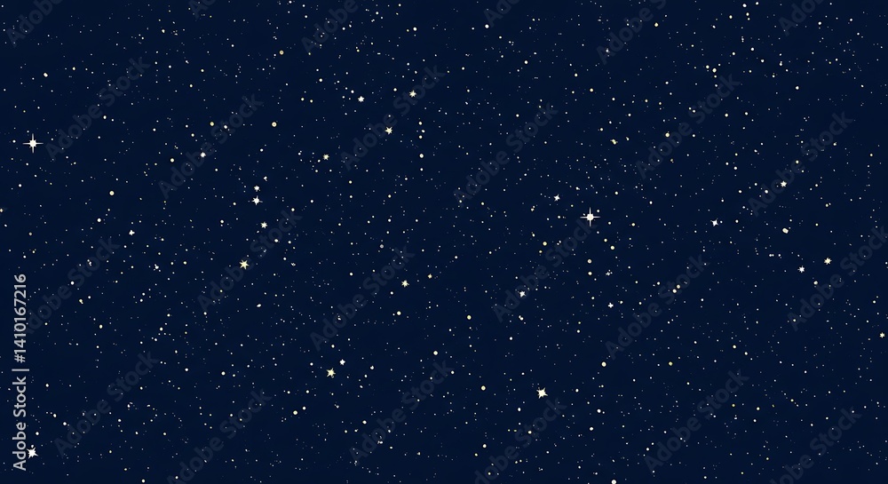 Fototapeta premium Celestial Night Sky: A Universe of Sparkling Stars