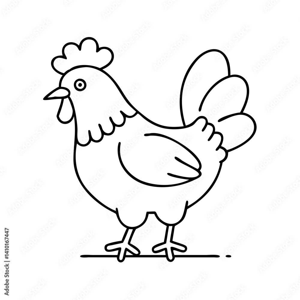 chicken icon, chicken vector illustration-simple illustration of chicken, perfect for chicken logos and icons chicken icon, chicken vector illustration-simple illustration of chicken, perfect for chicken logos and icons