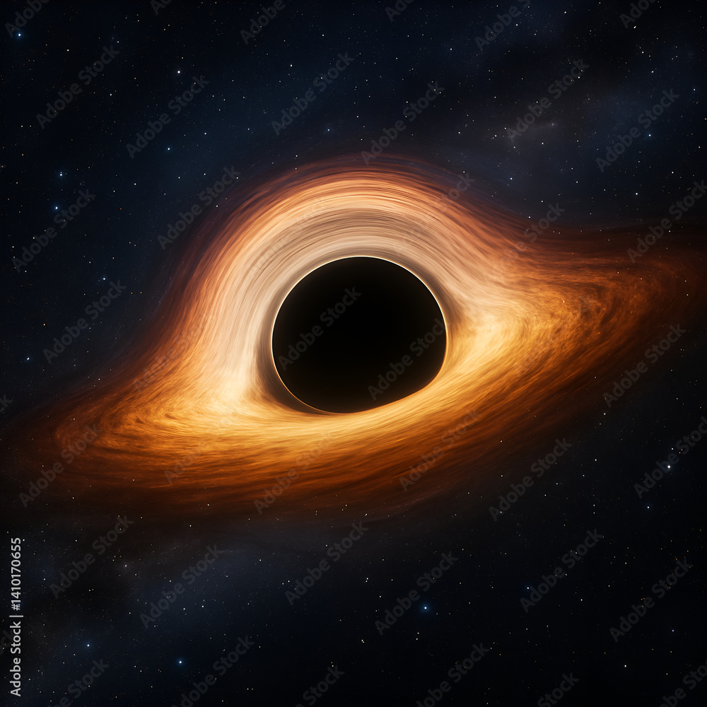 Fototapeta premium black hole in the space