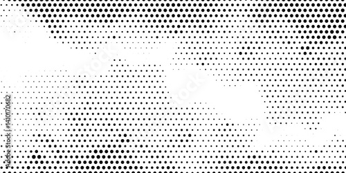 Wallpaper Mural Basic halftone dots effect in black and white color. Halftone effect. Dot halftone. Black white halftone.Background with monochrome dotted texture. Polka dot pattern template. circle dot Torontodigital.ca