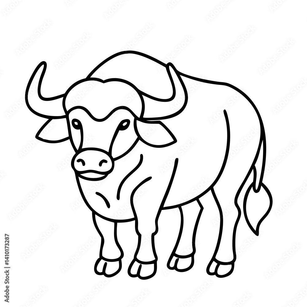 buffalo icon, buffalo vector illustration-simple illustration of buffalo, perfect for buffalo logos and icons buffalo icon, buffalo vector illustration-simple illustration of buffalo, perfect for buffalo logos and icons