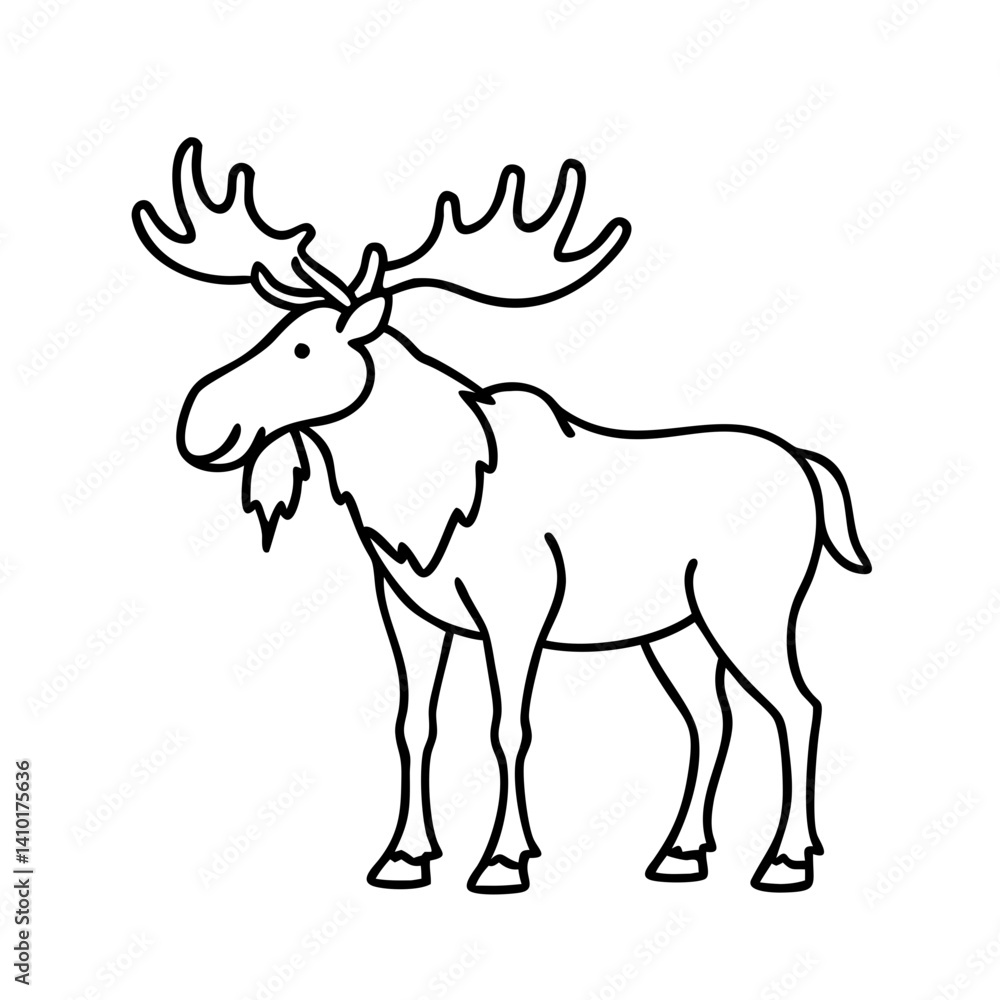 moose icon, moose vector illustration-simple illustration of moose, perfect for moose logos and icons moose icon, moose vector illustration-simple illustration of moose, perfect for moose logos and icons