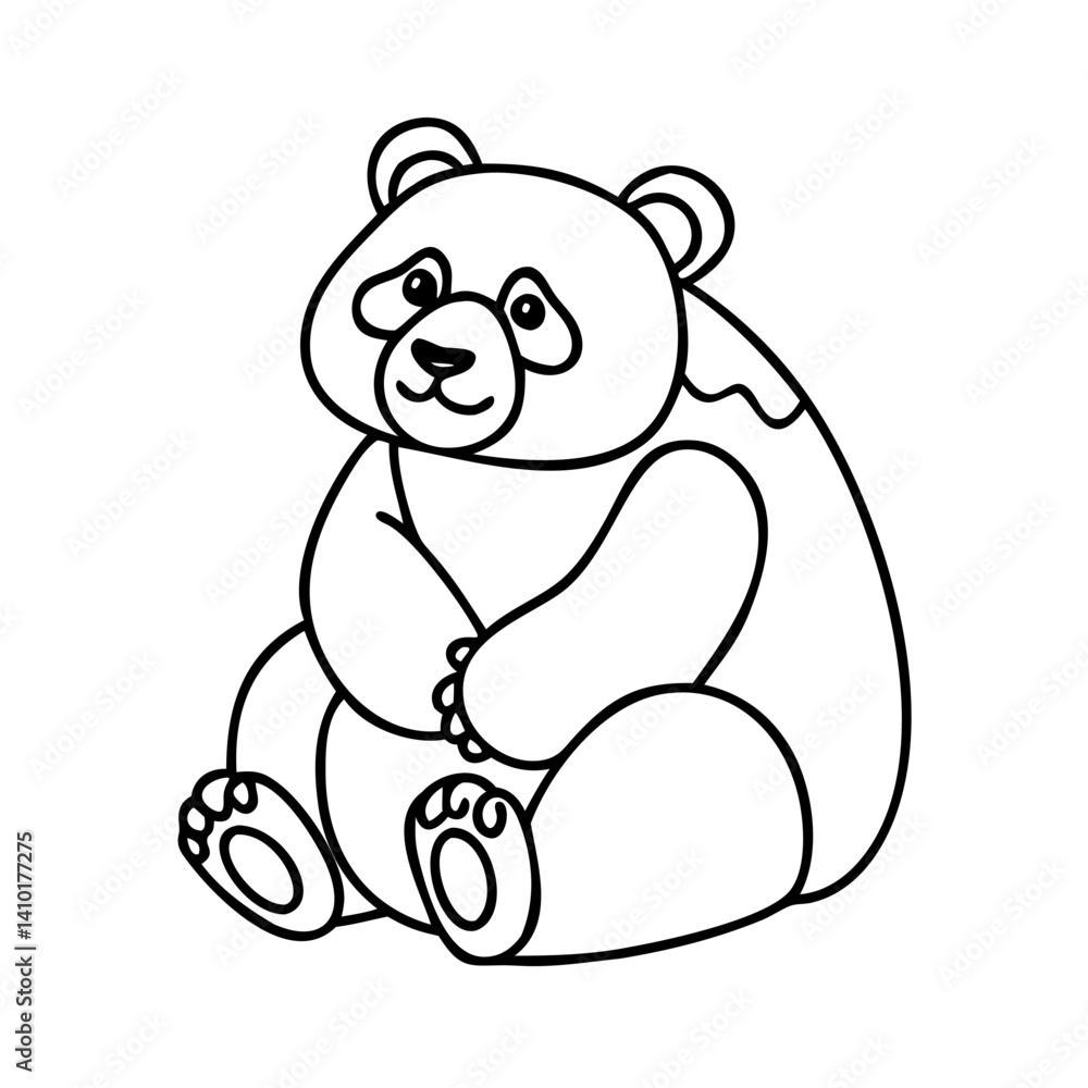 panda icon, panda vector illustration-simple illustration of panda, perfect for panda logos and icons panda icon, panda vector illustration-simple illustration of panda, perfect for panda logos and icons