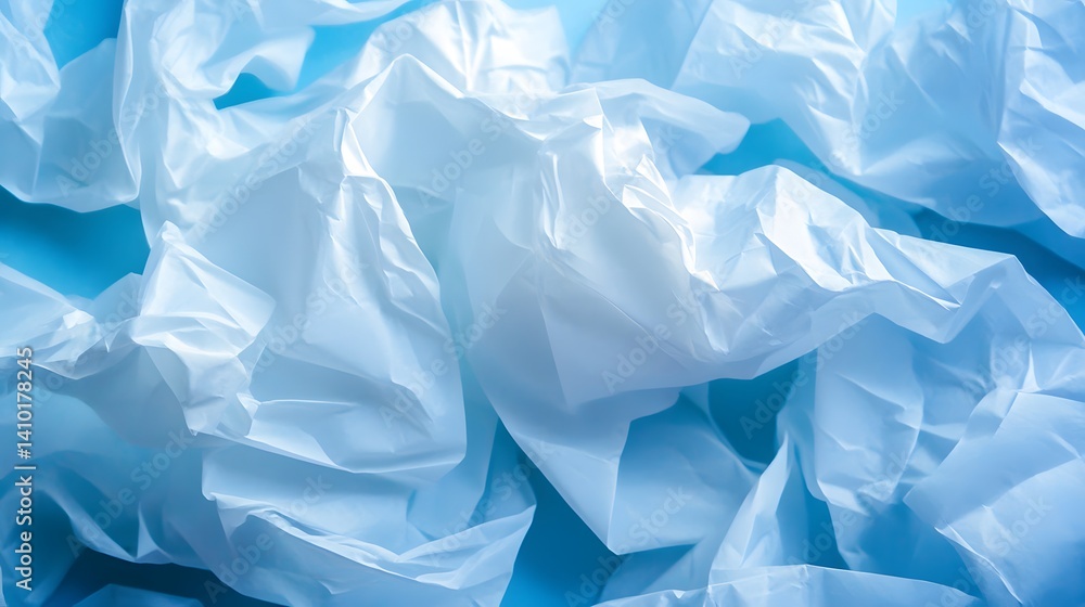 Abstract Blue Crumpled Paper Texture Background Abstract Blue Crumpled Paper Texture Background
