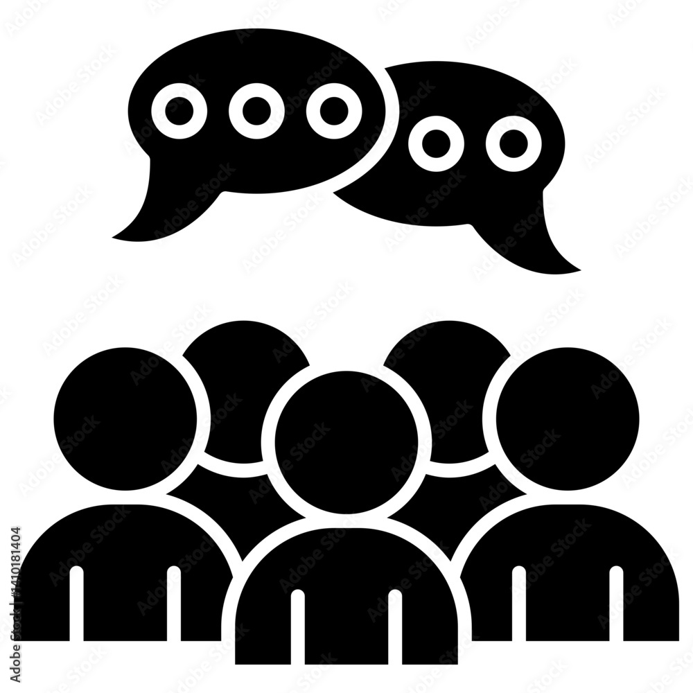 Obraz premium team conversation icon