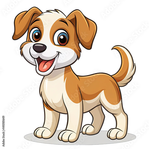 Dog isolated on white background