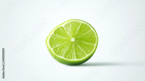 a lime clipart, citrus fruit, clean vector style, light green, isolated on white background