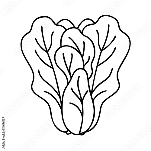 bok choy icon, bok choy vector illustration-simple illustration of bok choy, perfect for bok choy logos and icons