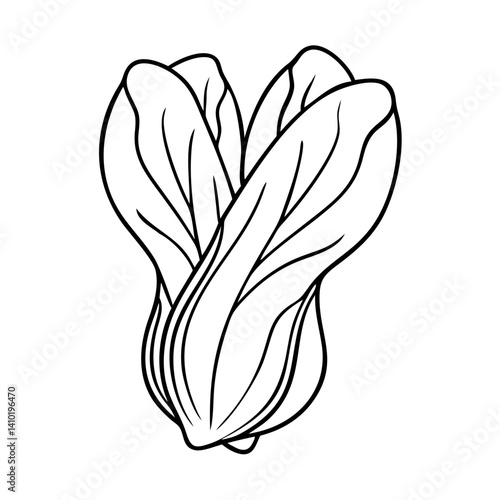 bok choy icon, bok choy vector illustration-simple illustration of bok choy, perfect for bok choy logos and icons