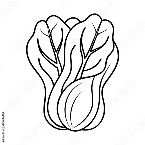 bok choy icon, bok choy vector illustration-simple illustration of bok choy, perfect for bok choy logos and icons