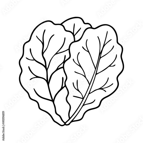 collard greens icon, collard greens vector illustration-simple illustration of collard greens, perfect for collard greens logos and icons