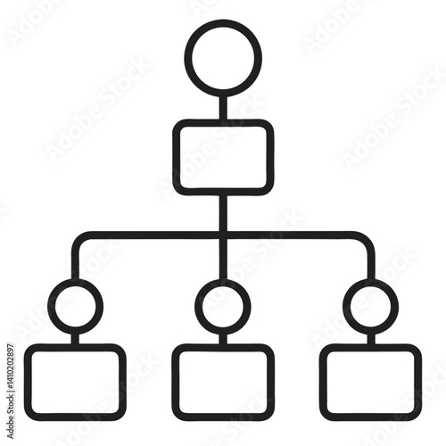 organization hierarchy chart icon