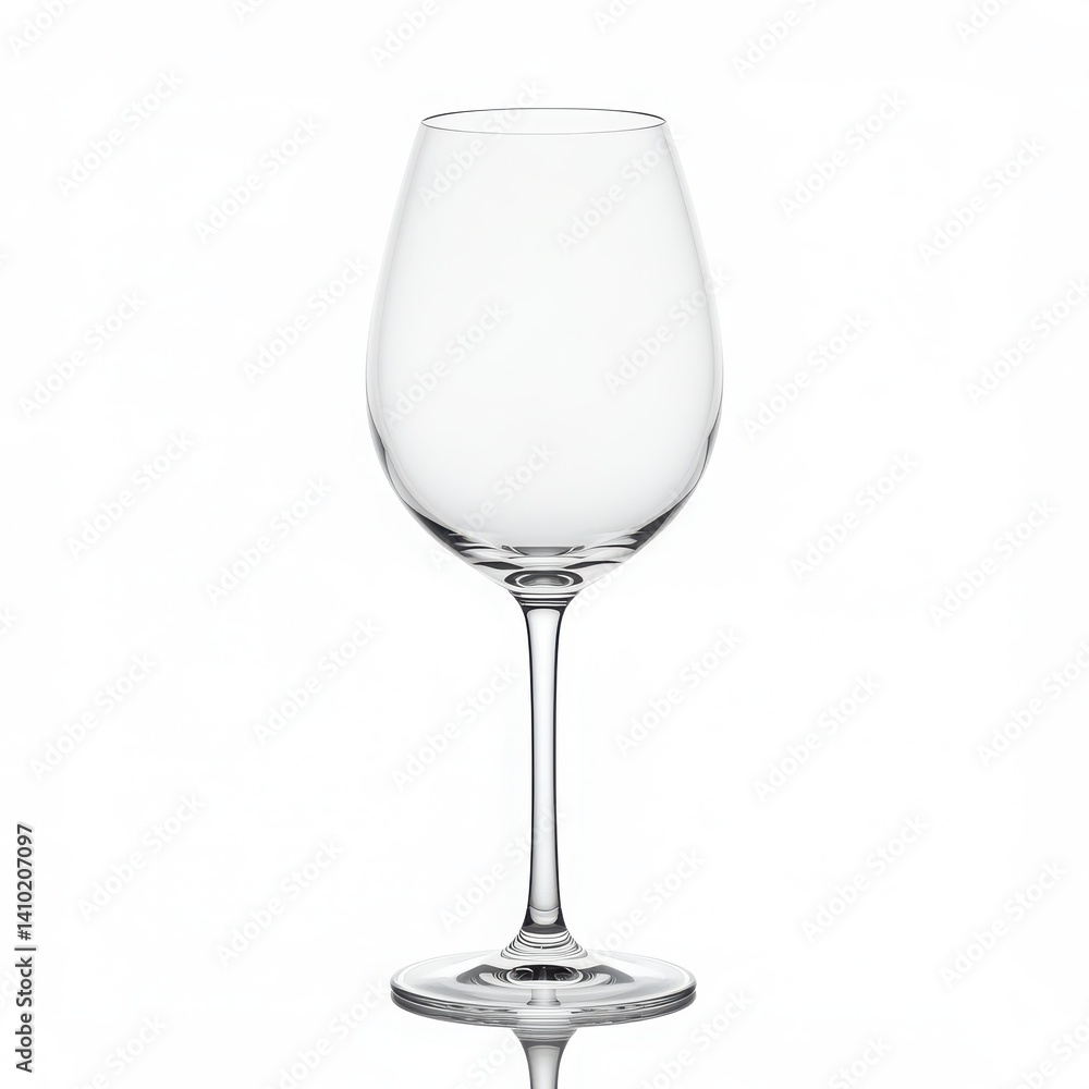 Clear wine glass isolated on a surface isolated on white background Clear wine glass isolated on a surface isolated on white background
