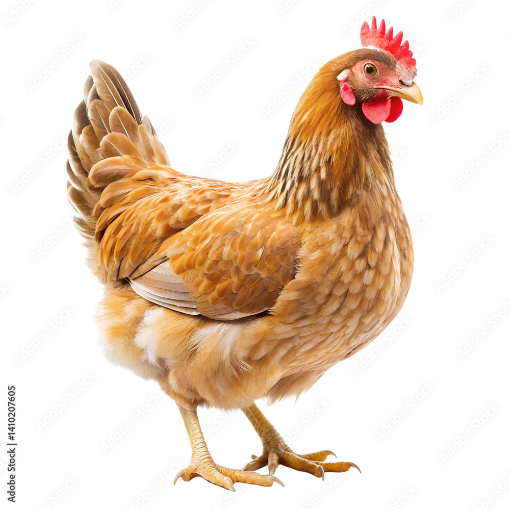 Fototapeta premium hen isolated on transparent background