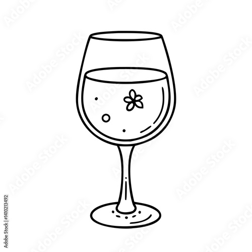 glass of ros icon, glass of ros vector illustration-simple illustration of glass of ros, perfect for glass of ros logos and icons