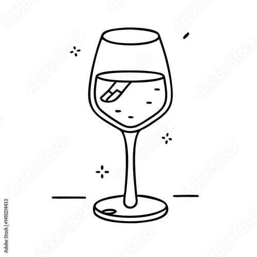 glass of ros icon, glass of ros vector illustration-simple illustration of glass of ros, perfect for glass of ros logos and icons