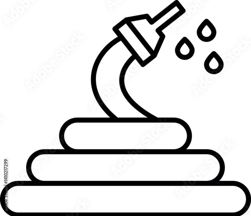 irrigation pipe vector icon