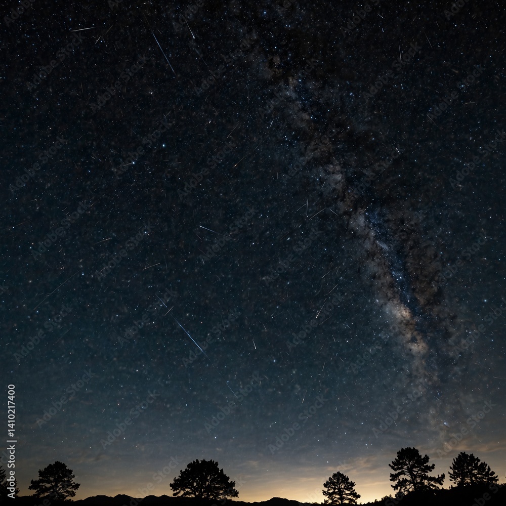 Naklejka premium Meteor Shower