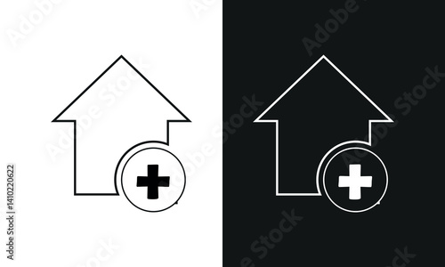Web home icon for apps and websites, House icon, Home sign in circle or Main page icon