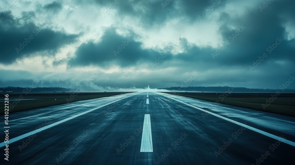 Fototapeta premium Runway to the Unknown.