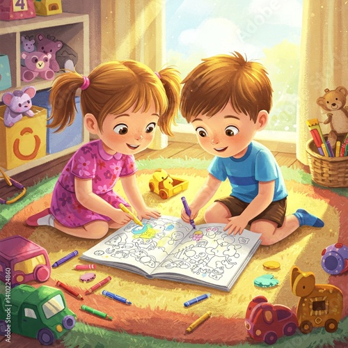 children playing on the floor