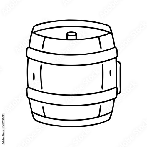 beer keg icon, beer keg vector illustration-simple illustration of beer keg, perfect for beer keg logos and icons