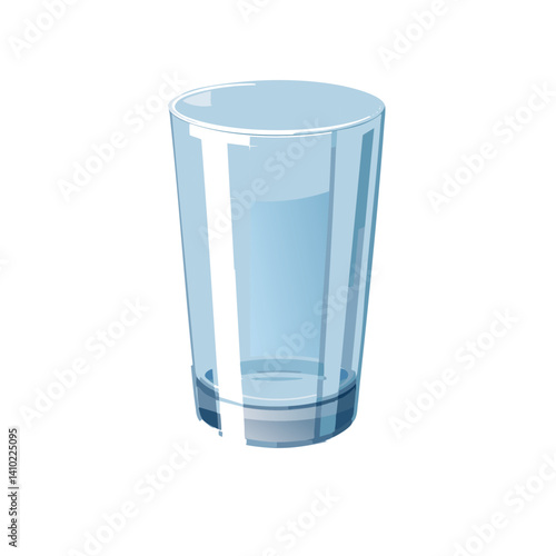 Obraz na płótnie glass of water isolated on white vector icon design w salonie