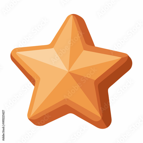 Star icon depicted in a classic star shape, featuring five points and a symmetrical design on a plain background.