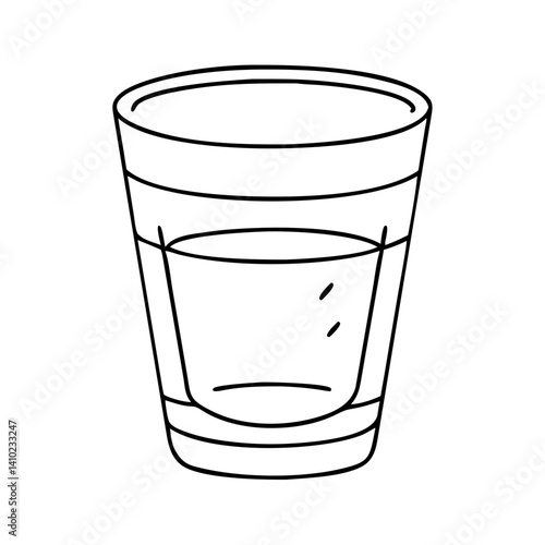 shot glass icon, shot glass vector illustration-simple illustration of shot glass, perfect for shot glass logos and icons