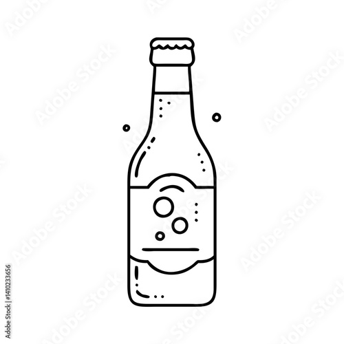 beer bottle icon, beer bottle vector illustration-simple illustration of beer bottle, perfect for beer bottle logos and icons